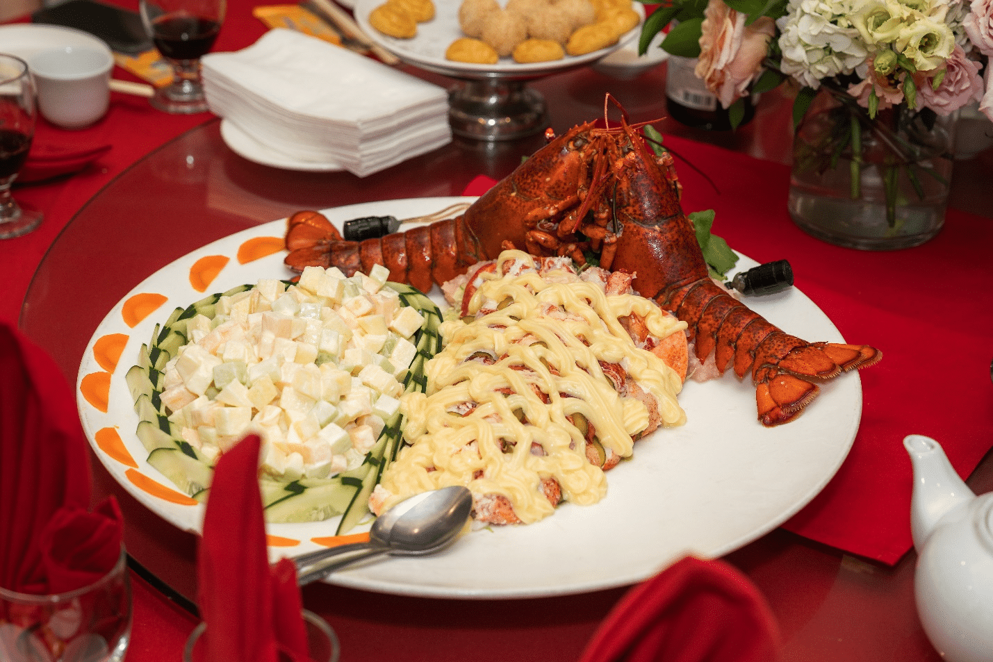 Lobster in a plate eaten during a New York City travel guide