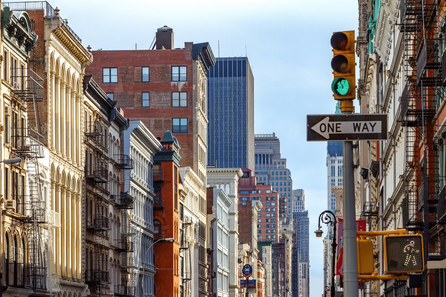 A steet in SoHo seen during a small group tour in New York City