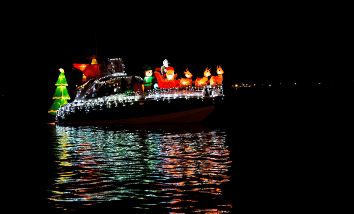 A boat in the water seen during a New York City travel guide
