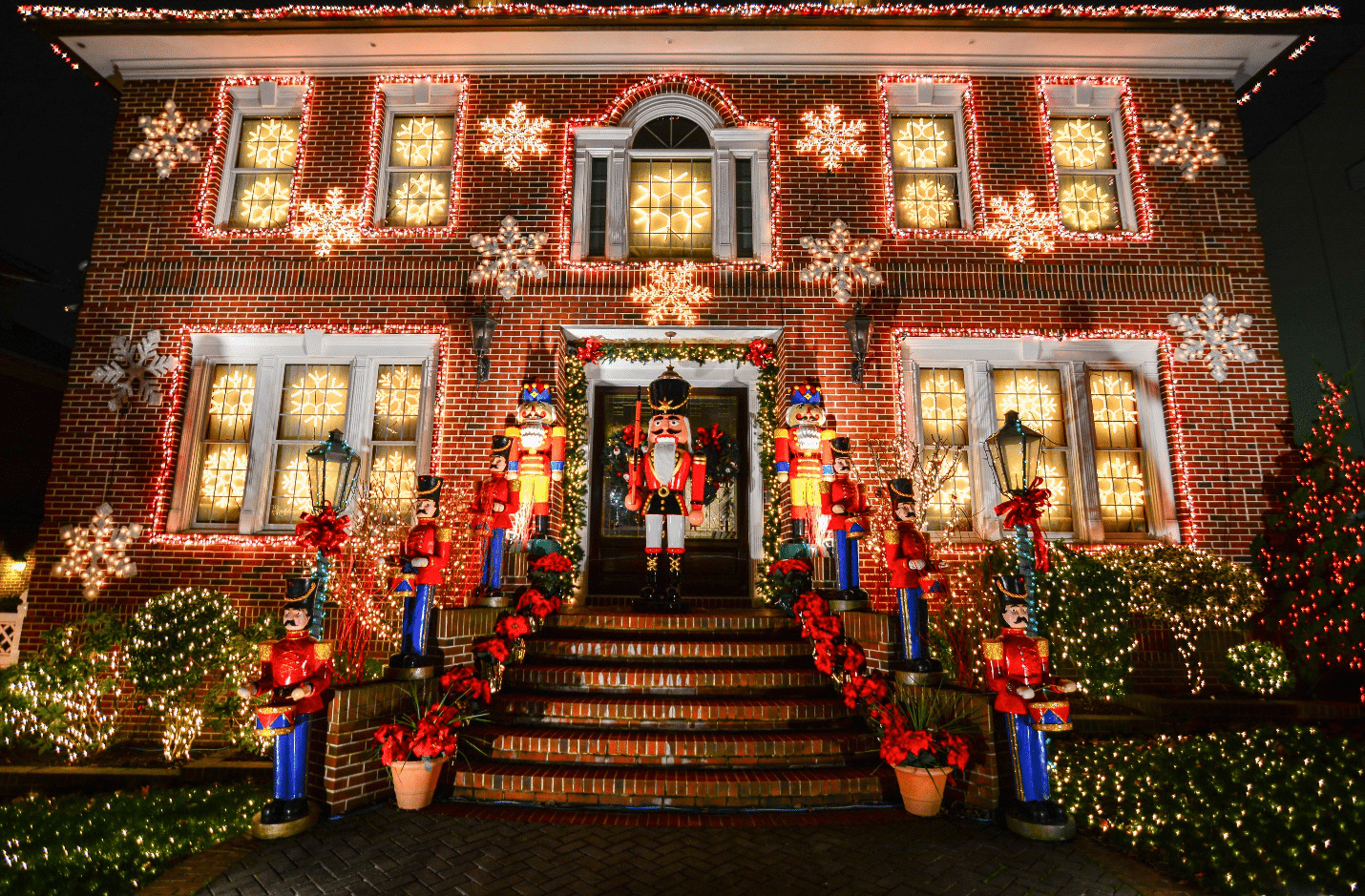 Christmas décor seen during a small group tour in New York City