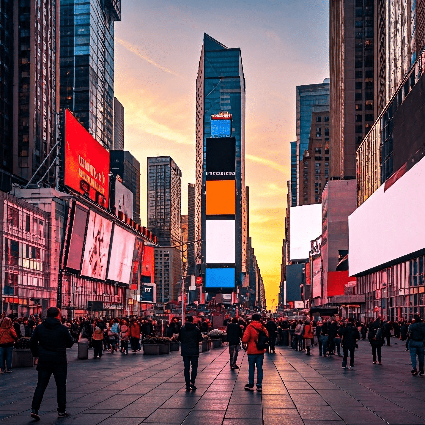 Times Square seen during a city trip to New York