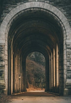 A tunnel seen in Fort Tryon Park during a city trip to New York