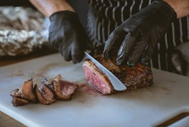 Porterhouse steak eaten during a small group tour in New York City