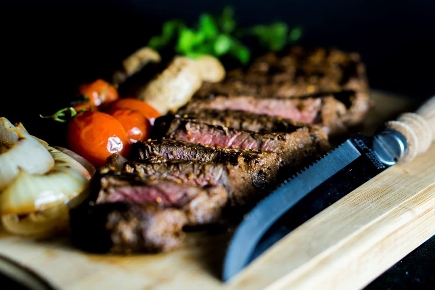 A steak eaten during a one-day sightseeing tour