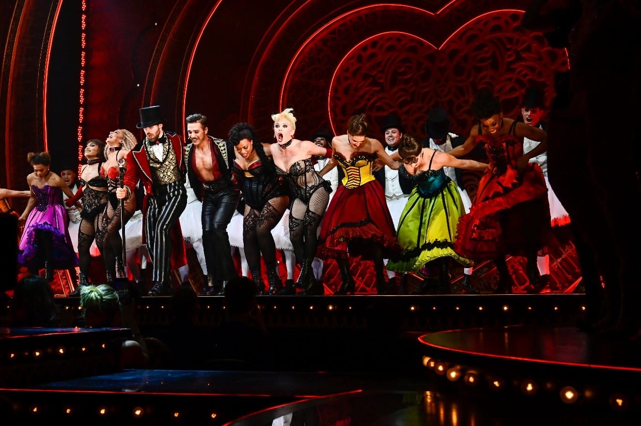 Broadway performers on stage