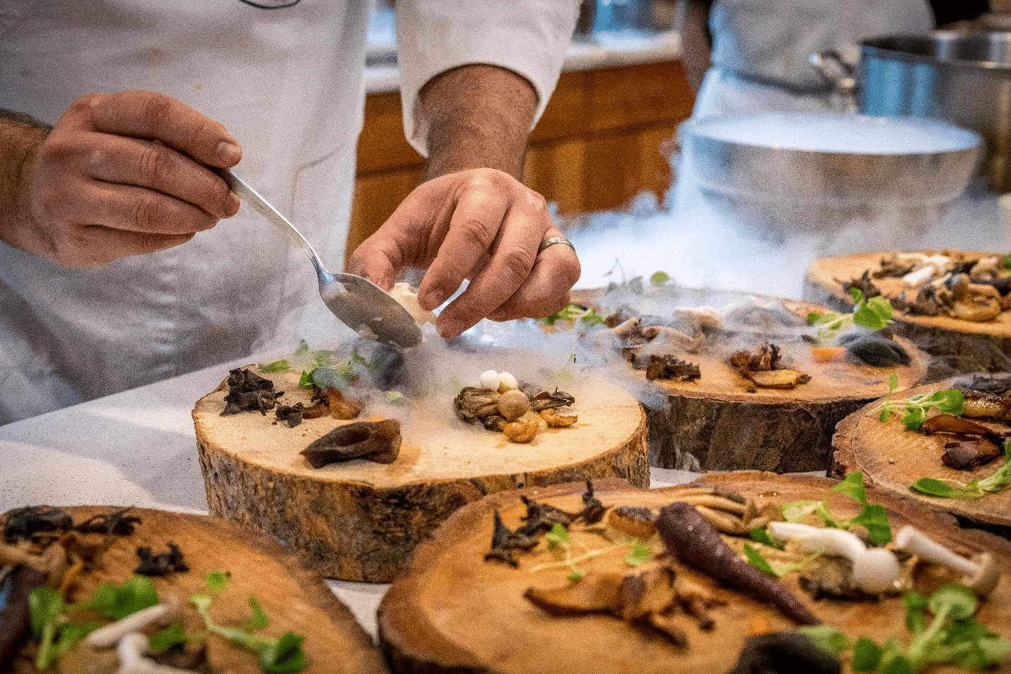 Person Cooking Food in a Cooking Class