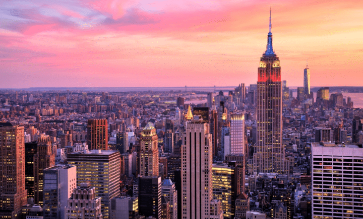 Buildings in Midtown during a New York City travel guide