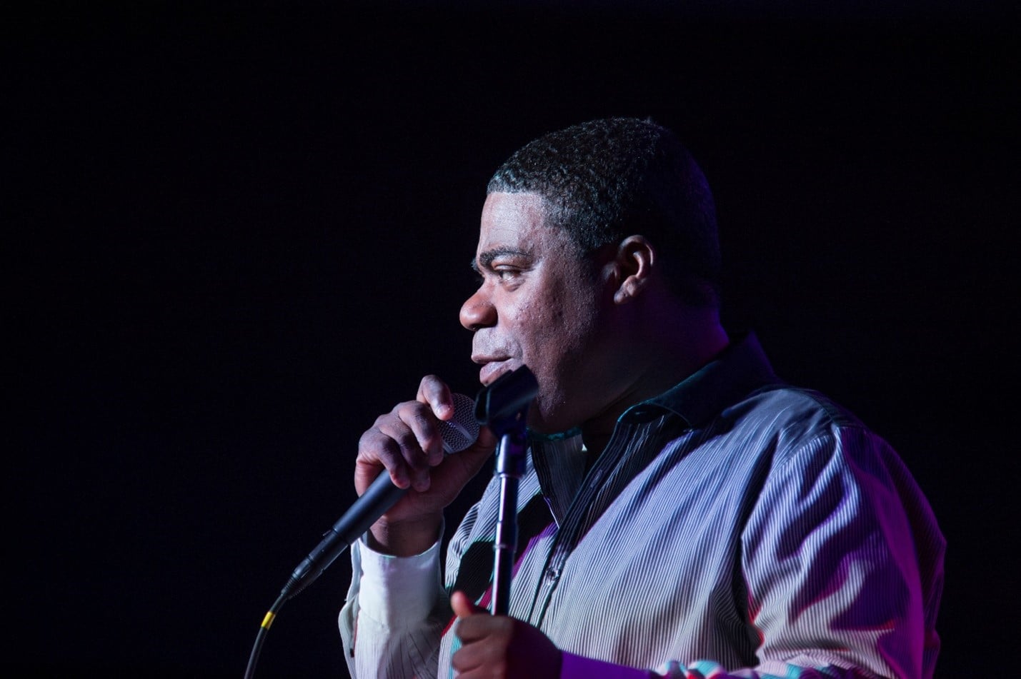 Tracy Morgan performing stand-up comedy