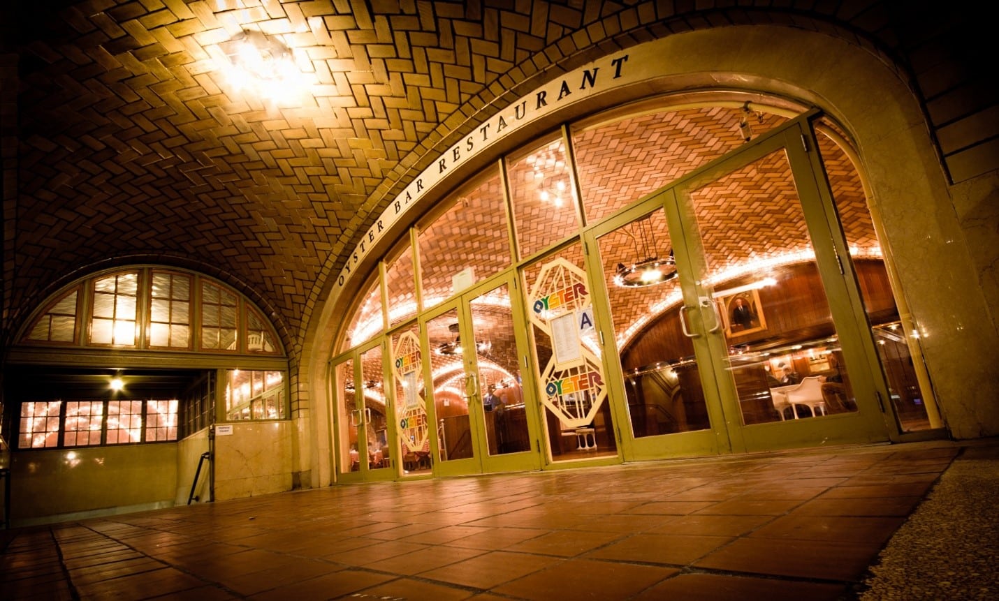 A small bar inside a station seen during a small group tour in New York City