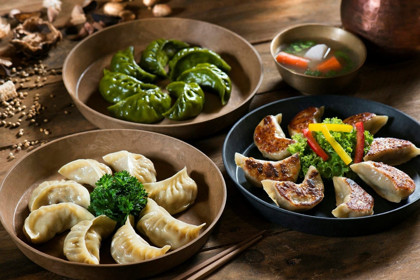 Dumplings seen during a one-day sightseeing tour