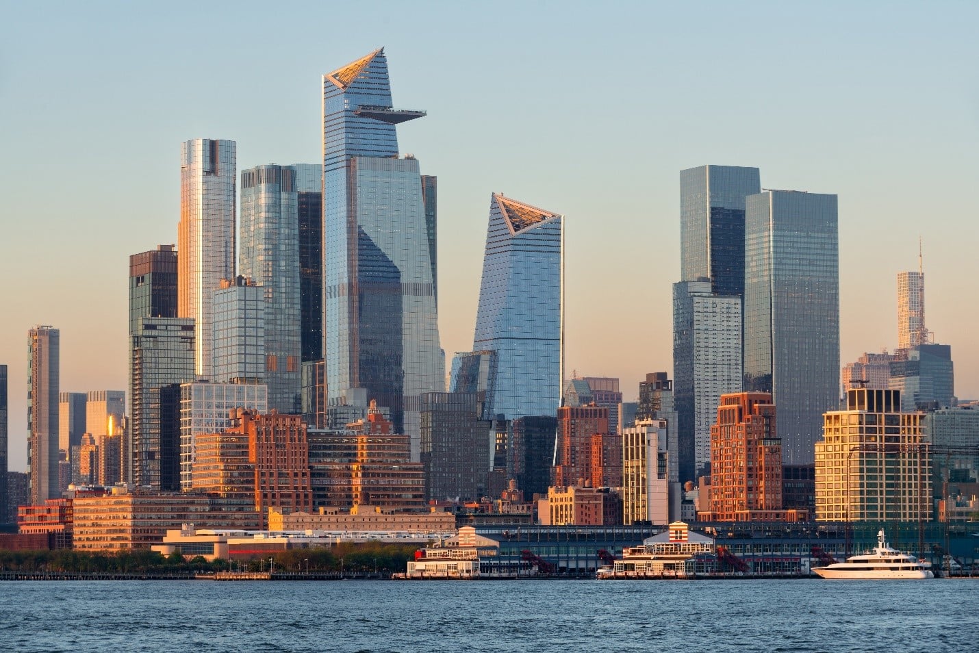 NYC skyline seen during a one-day sightseeing tour
