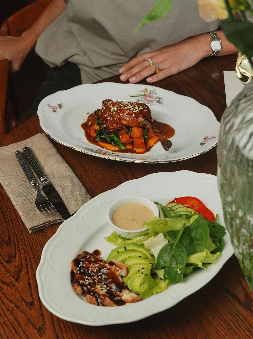 A picture of food placed on a table