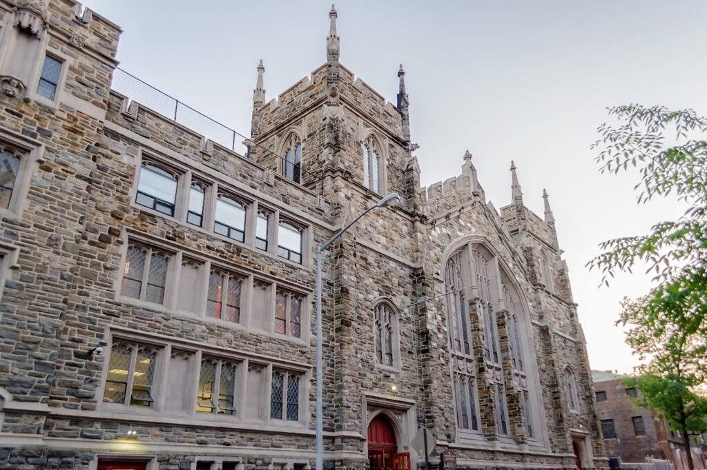 The historic Abyssinian Baptist Church in Harlem, New York City.