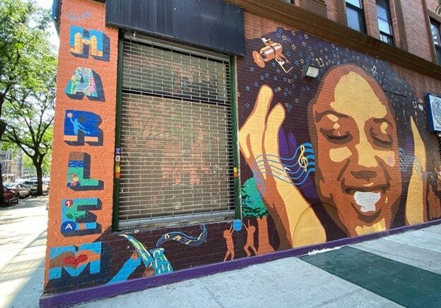 Artwork on a wall in Harlem.