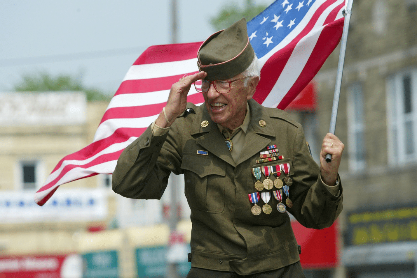 A soldier in uniform seen during a small group tour in New York City
