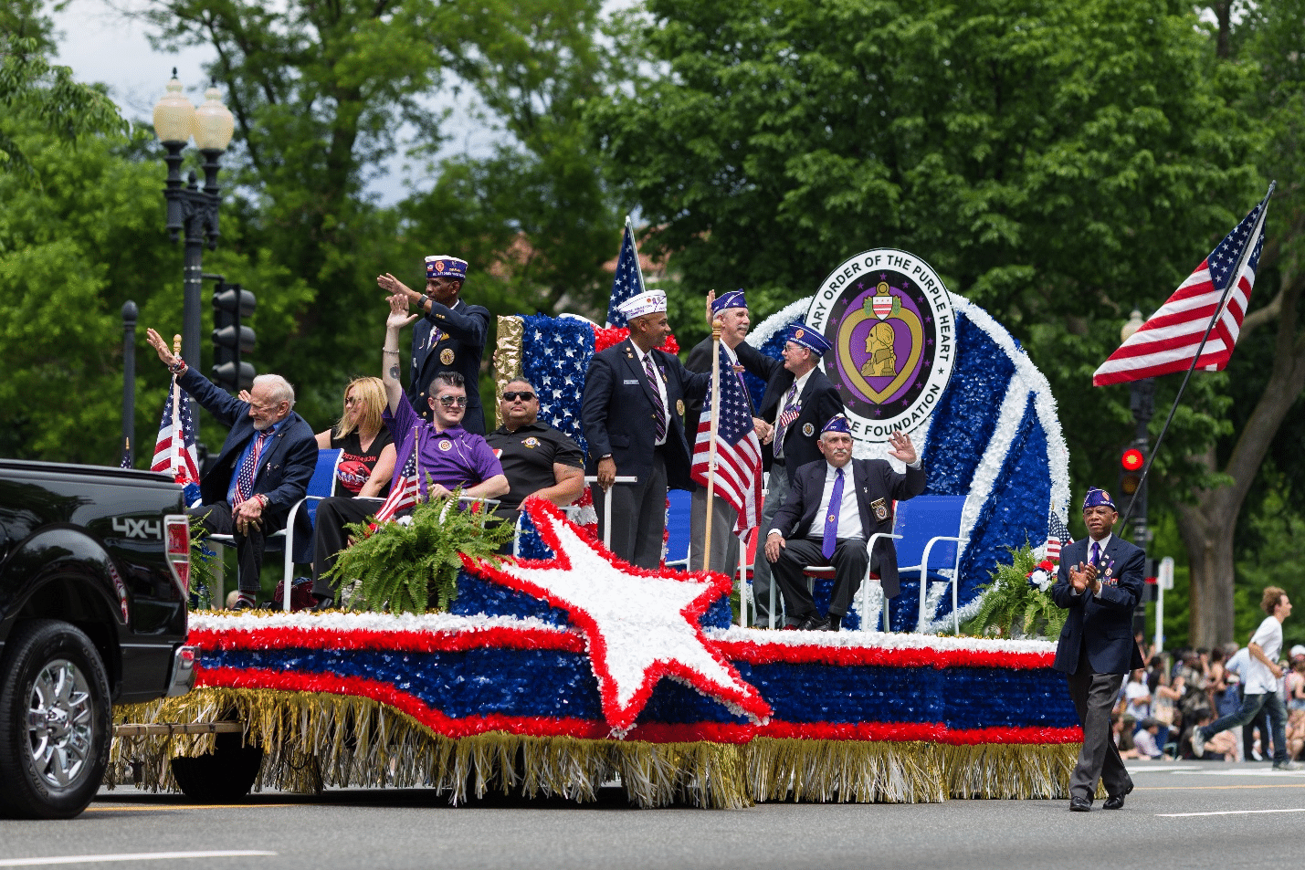 A memorial day parade seen during New York City travel guide