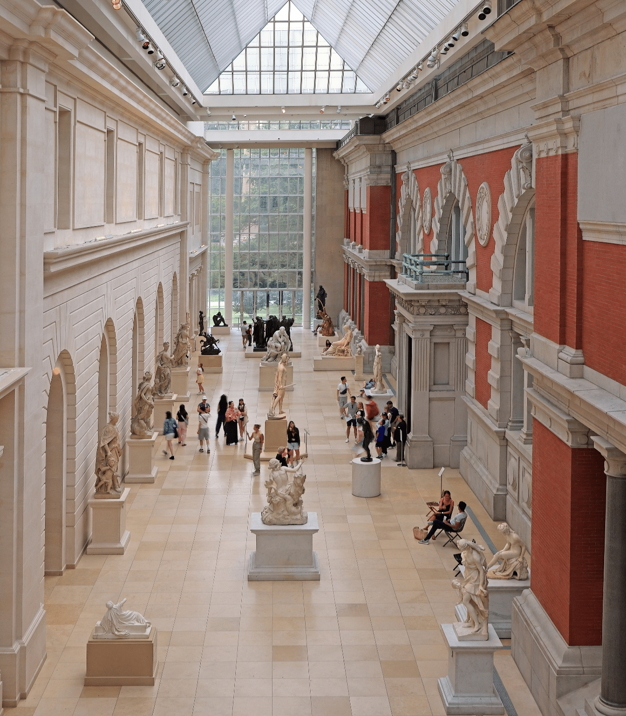 A museum with statues seen during New York City travel guide