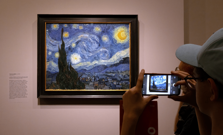 Starry Night seen during a New York City travel guide