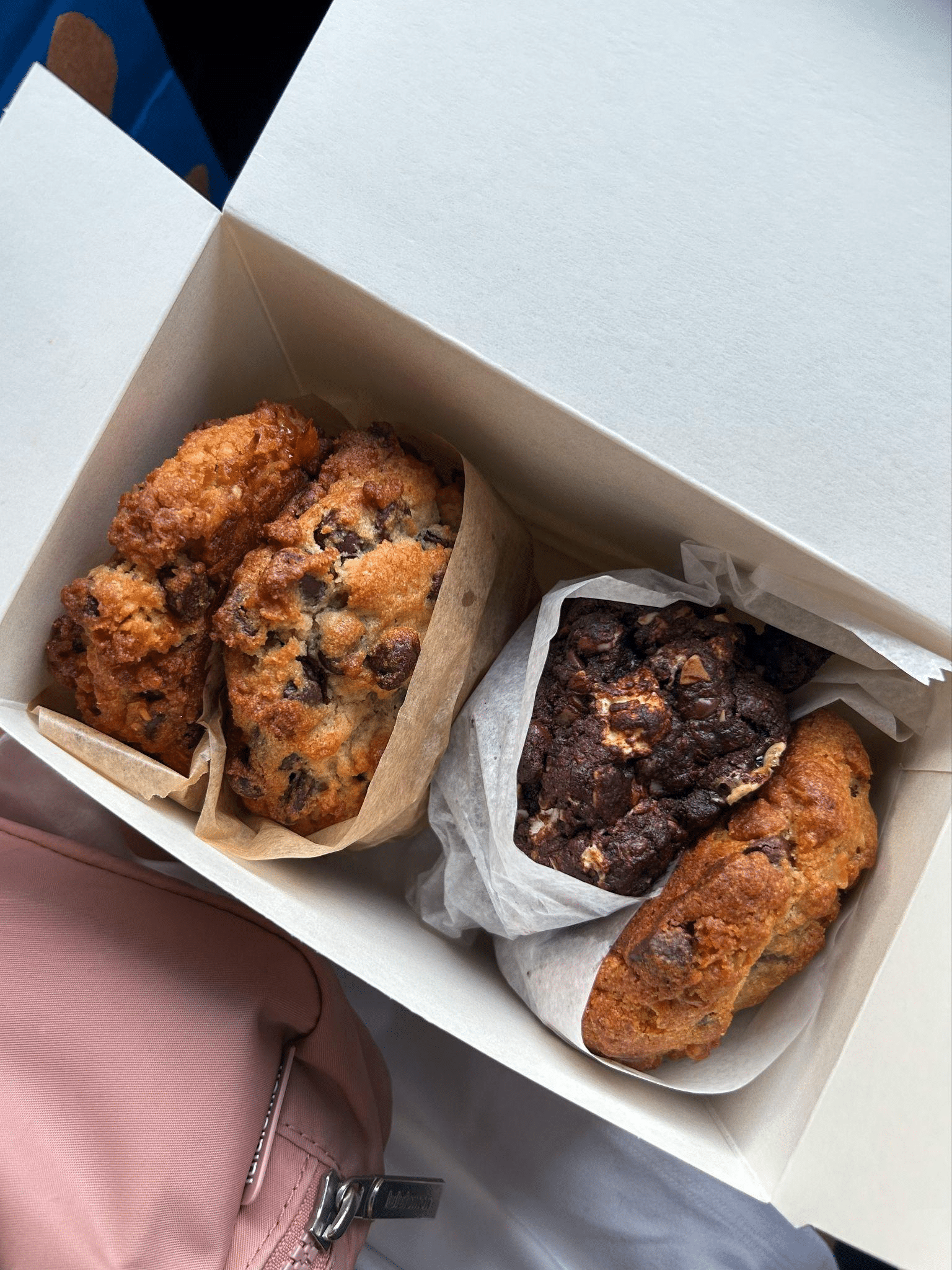 A box full of delicious cookies.