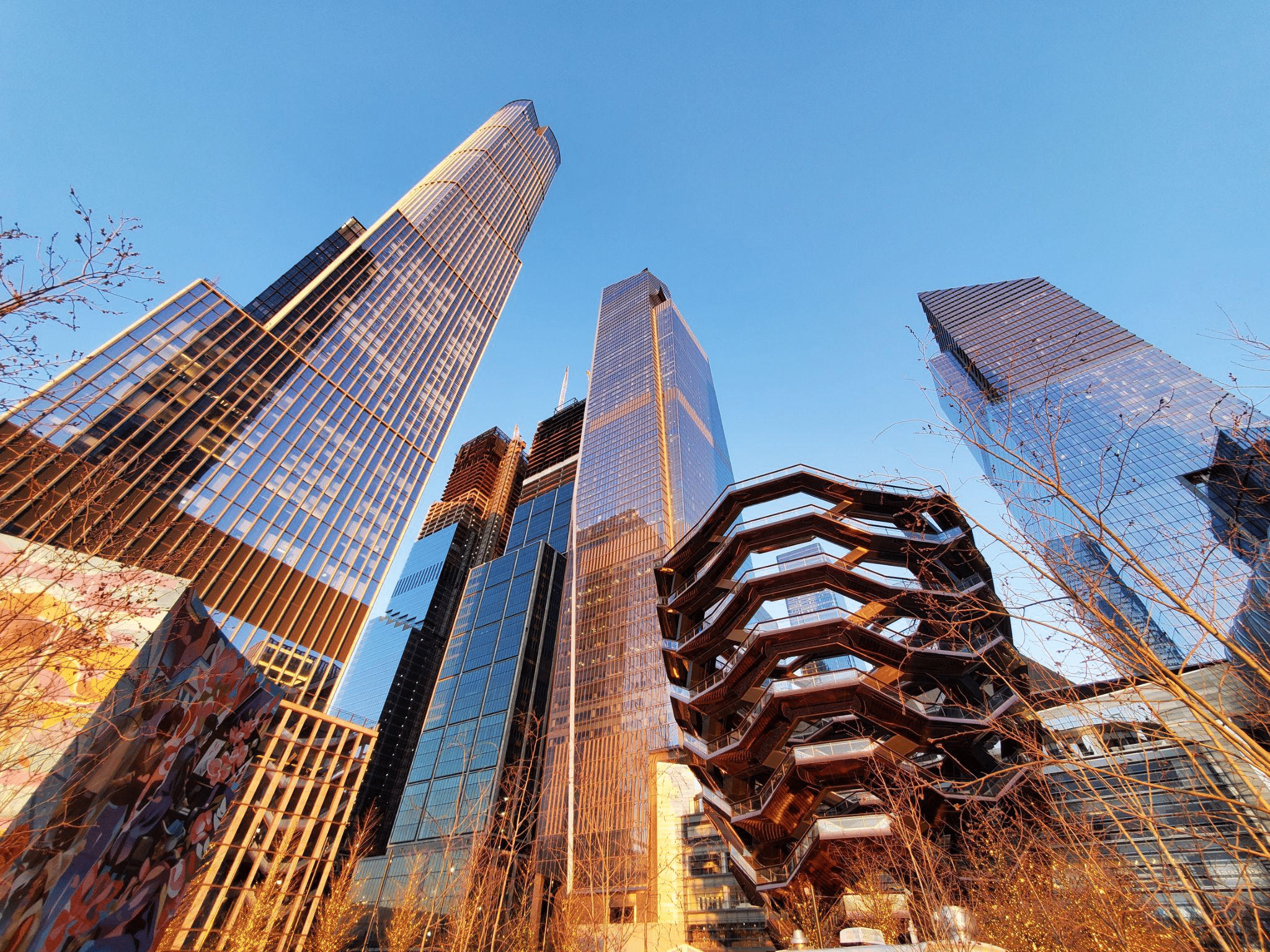 View of Hudson Yards development in New York City