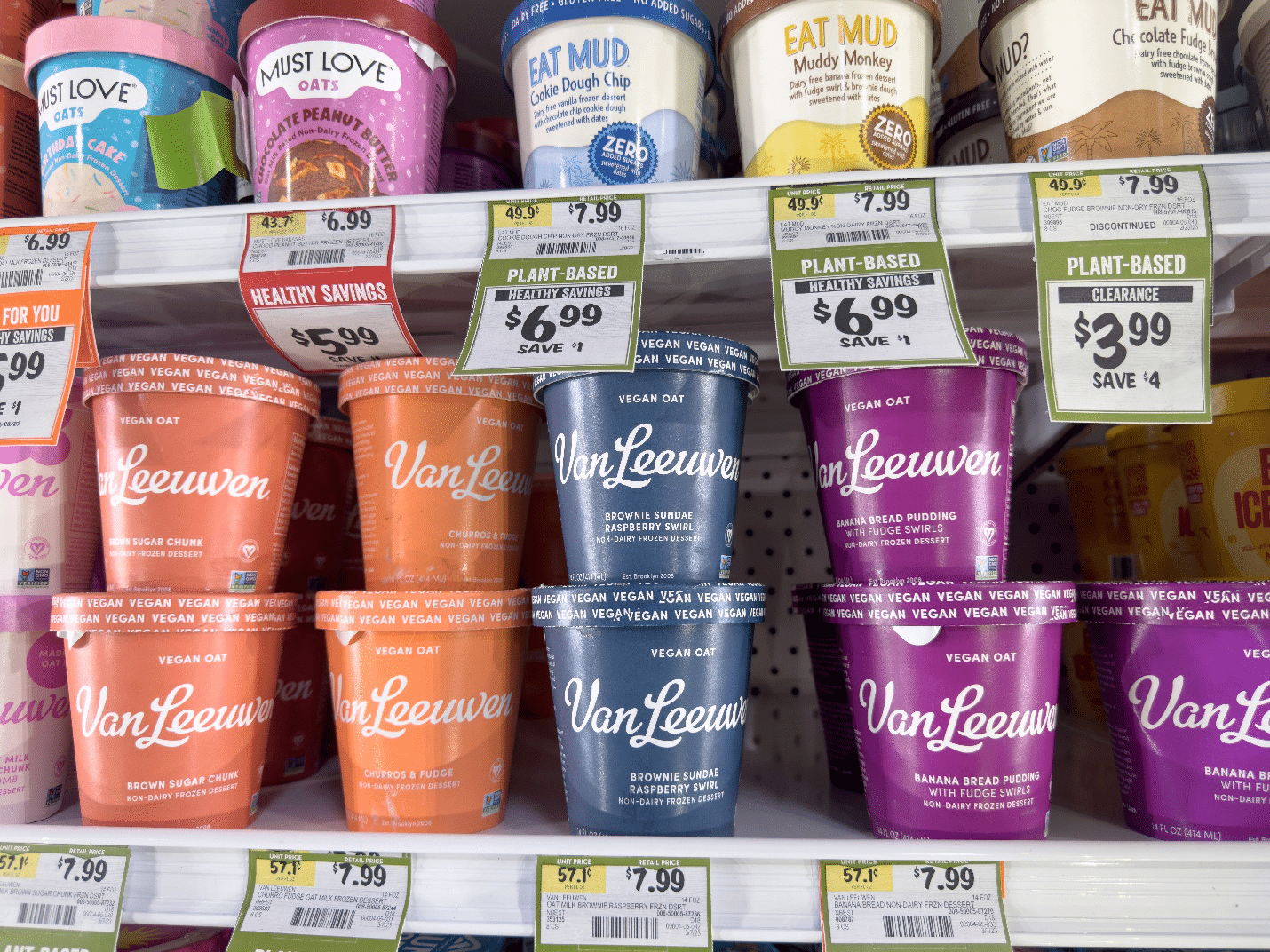 Icecream cups in a store seen during a city trip to New York