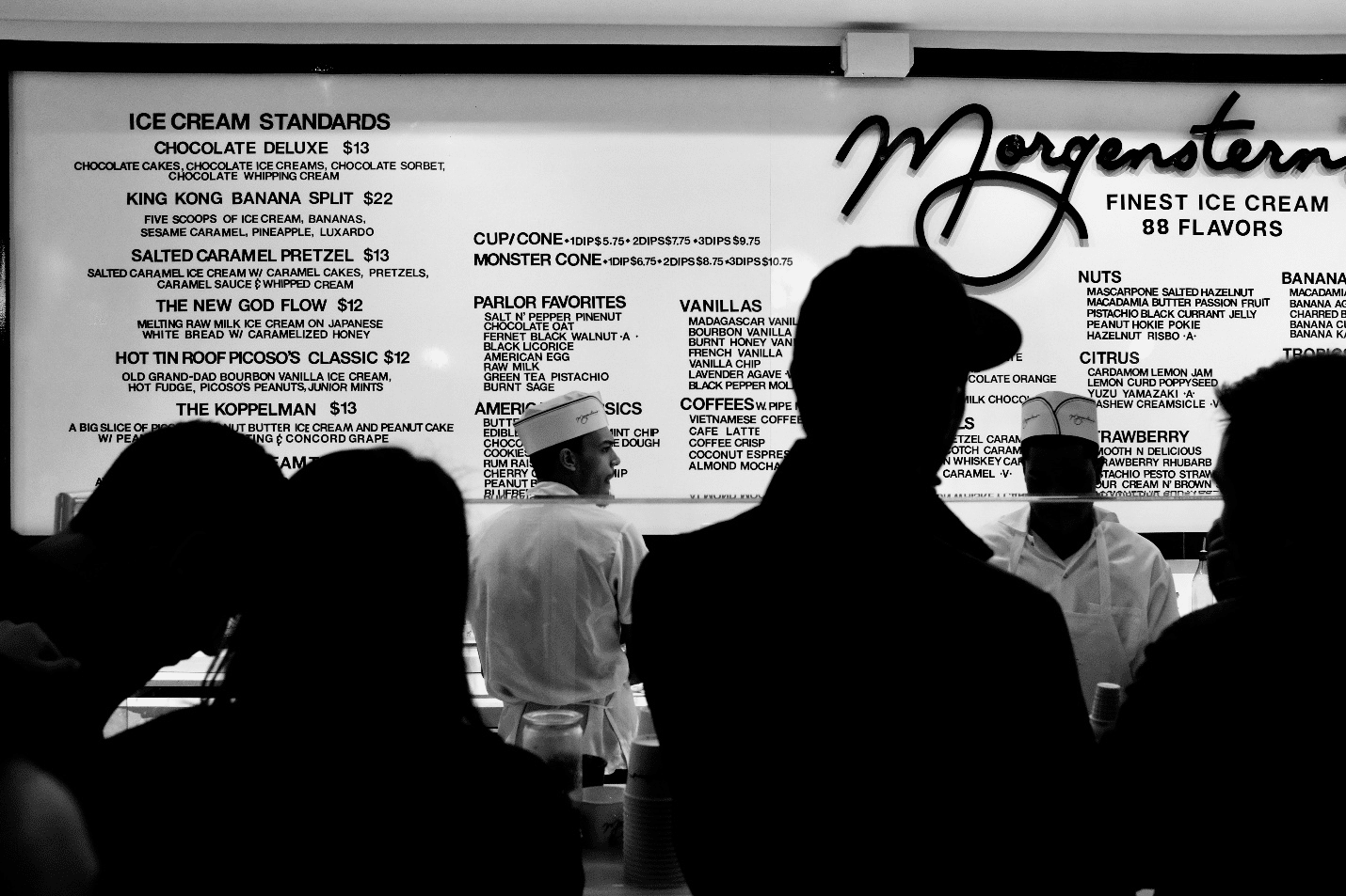 The inside of an ice cream store seen during a New York City travel guide