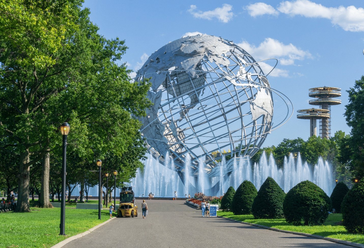 A giant globe in Flushing Meadows-Corona Park