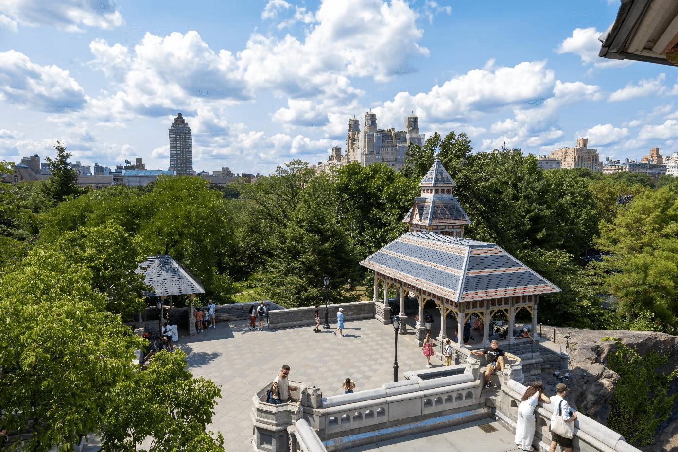 Panoramic view from Belvedere Castle's terrace.