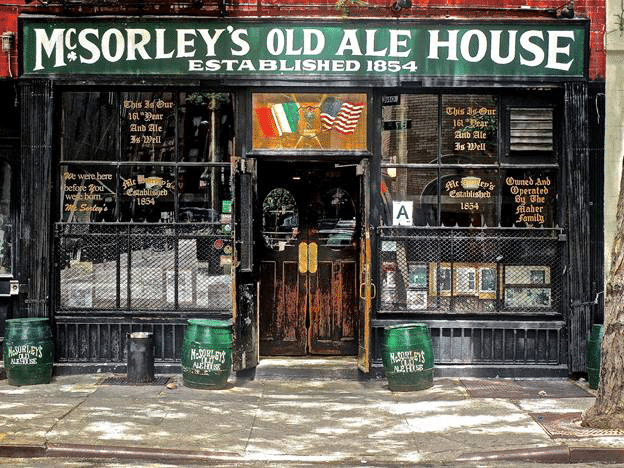Exterior of McSorley's Old Ale House, a historic bar.