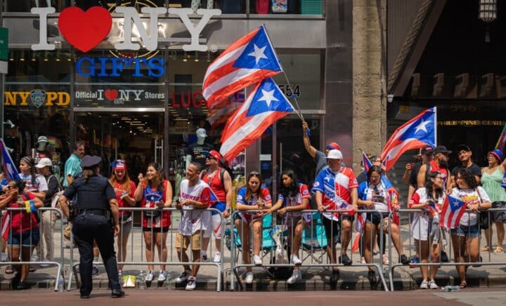 New York City, NY USA June 11, 2023. NYC celebrates the 66th National Puerto Rican Day Parade with thousands of spectators and elected officials. The 2025 parade is taking place this weekend in NYC.