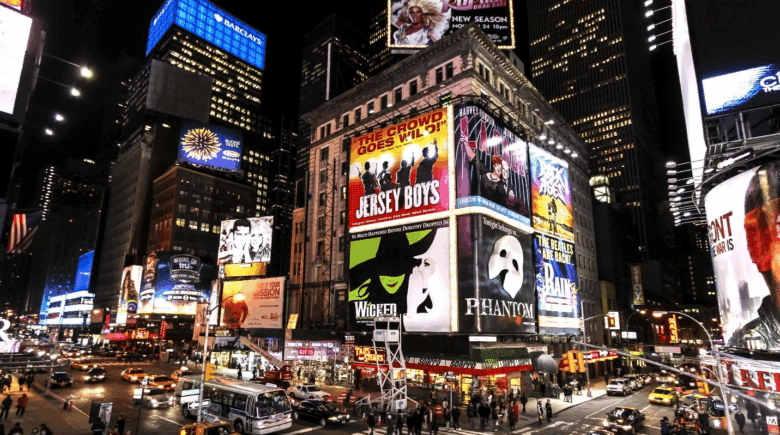 A picture of Broadway theatre in NYC