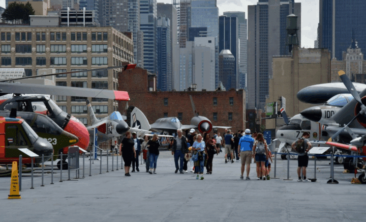 A picture of the Intrepid Museum