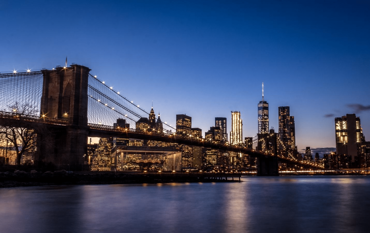 A picture of the Brooklyn bridge
