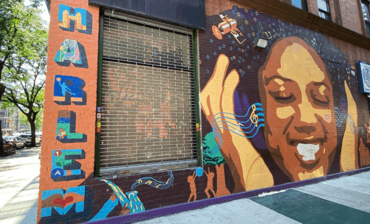 a Harlem graffiti