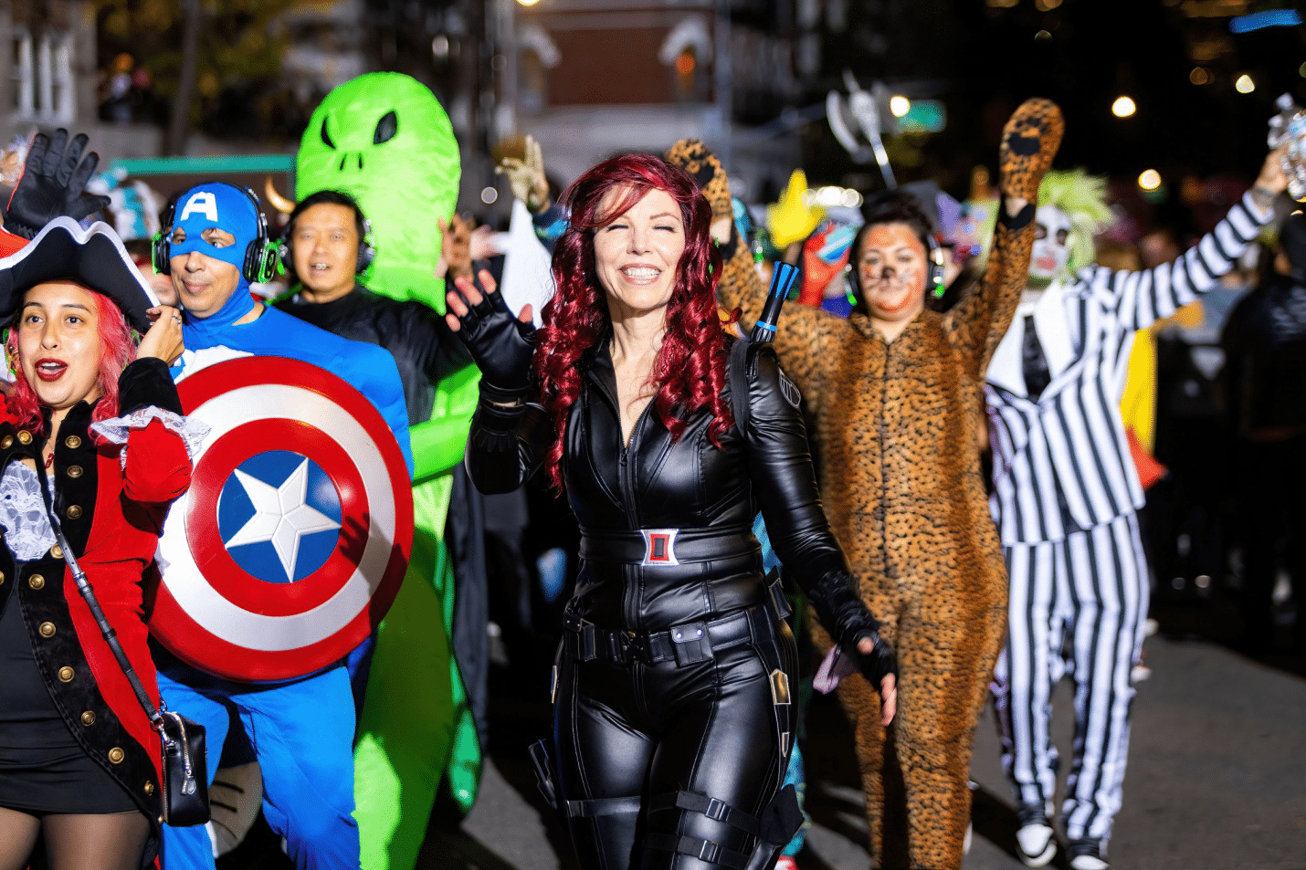 A Halloween parade in NYC