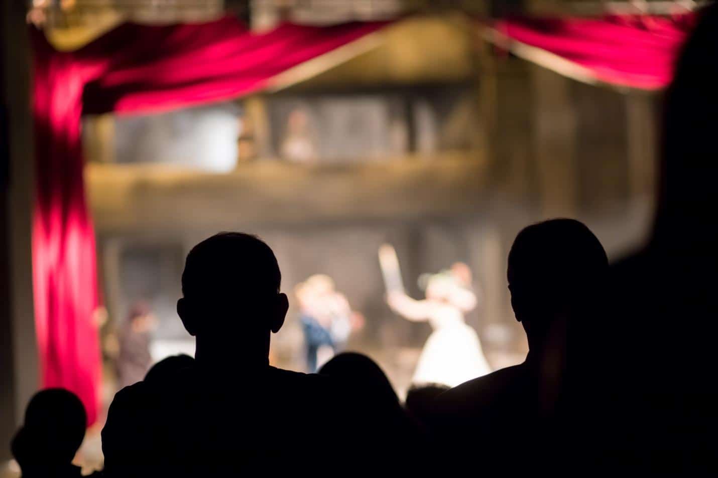 A picture of audience watching a performance