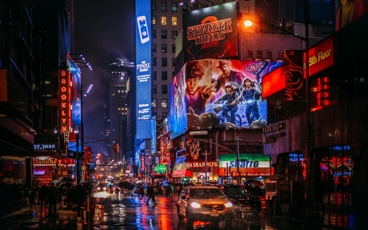 A picture of Broadway, NYC