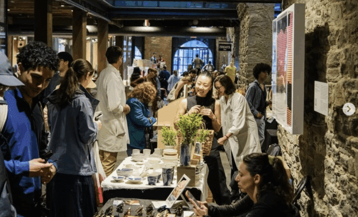 People shopping at the market