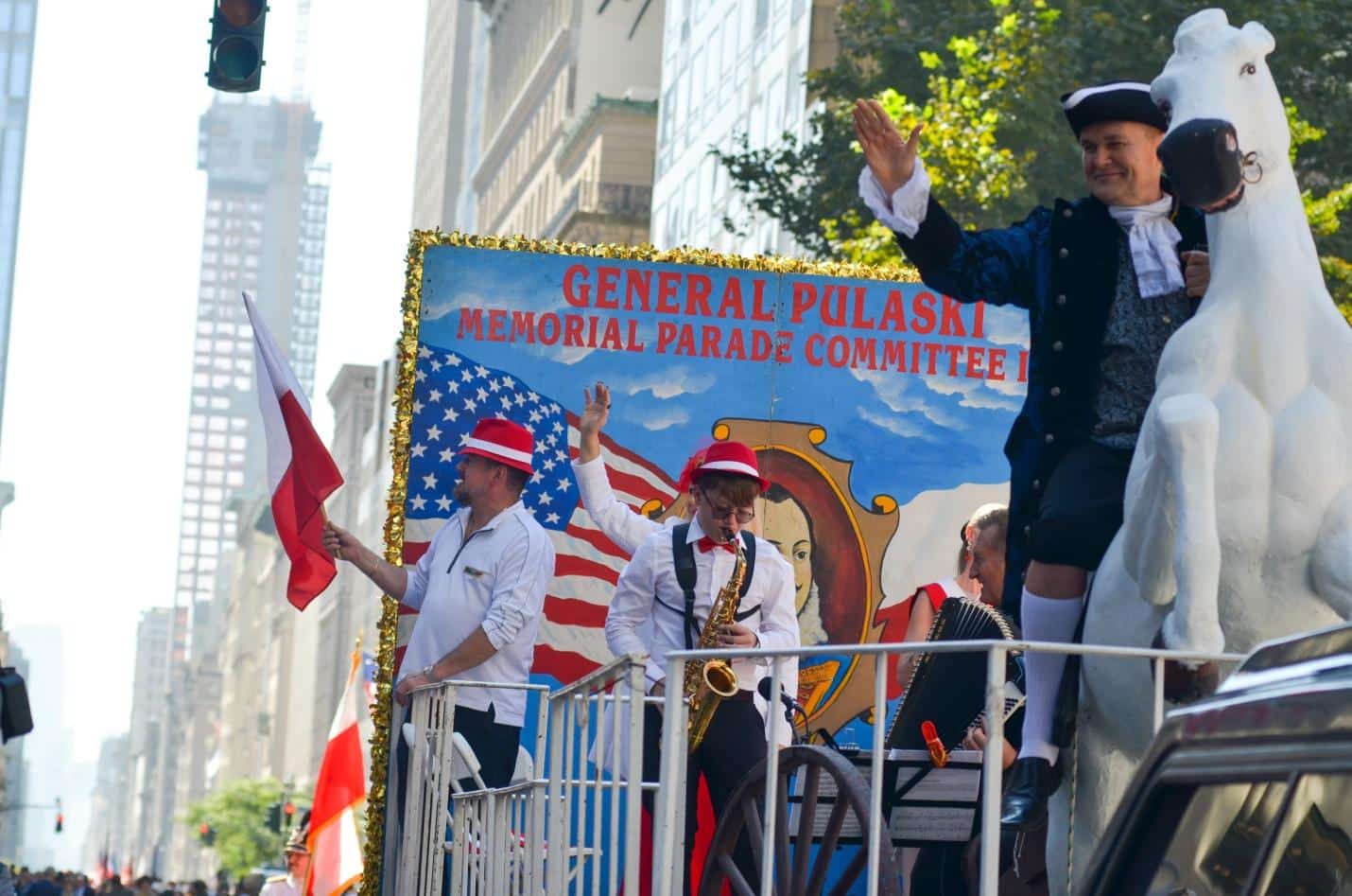 A picture of the Pulaksi Day Parade