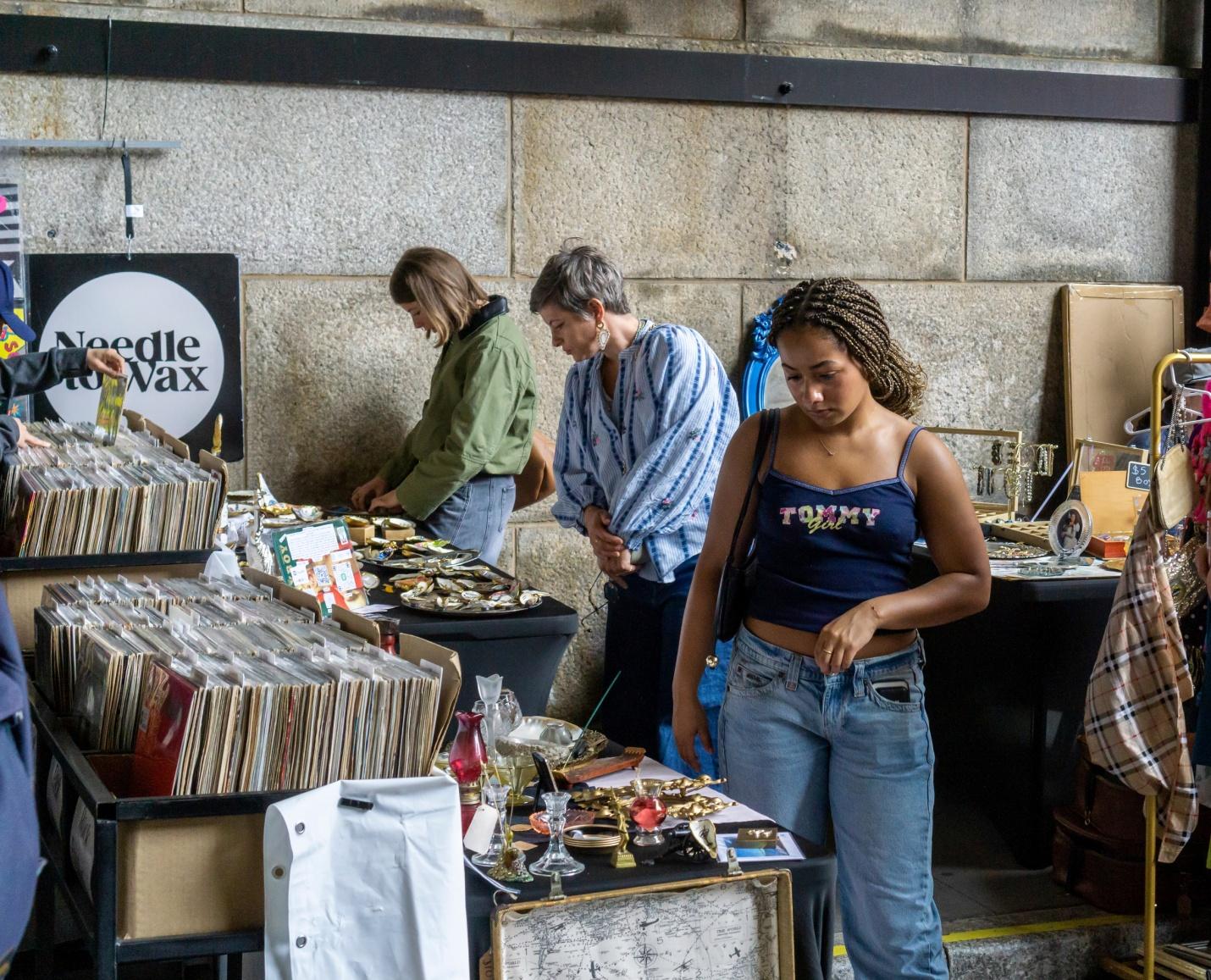 A picture of the Brooklyn pop-up market
